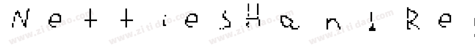 NettiesHand Regular字体转换